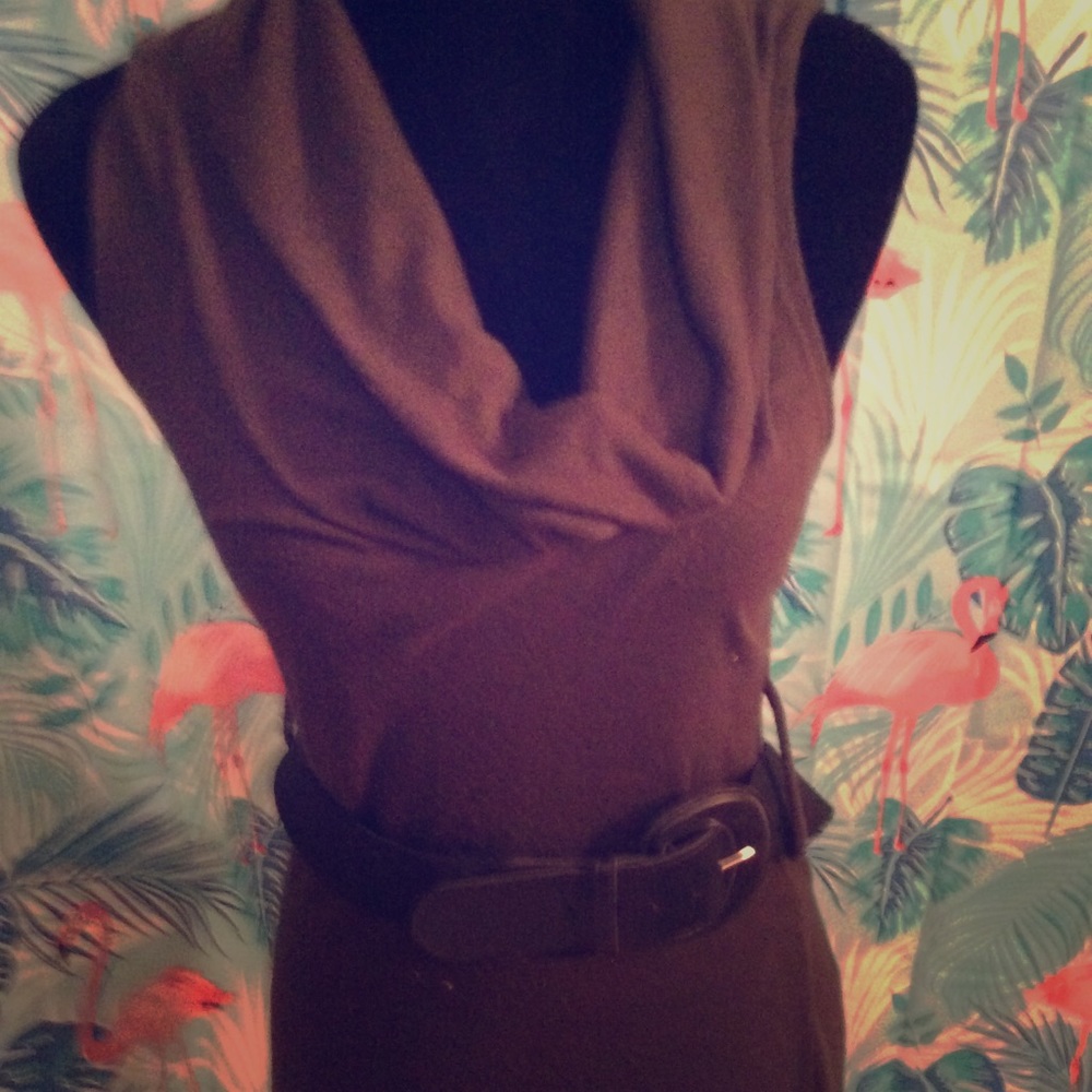 Sweater top with belt loops